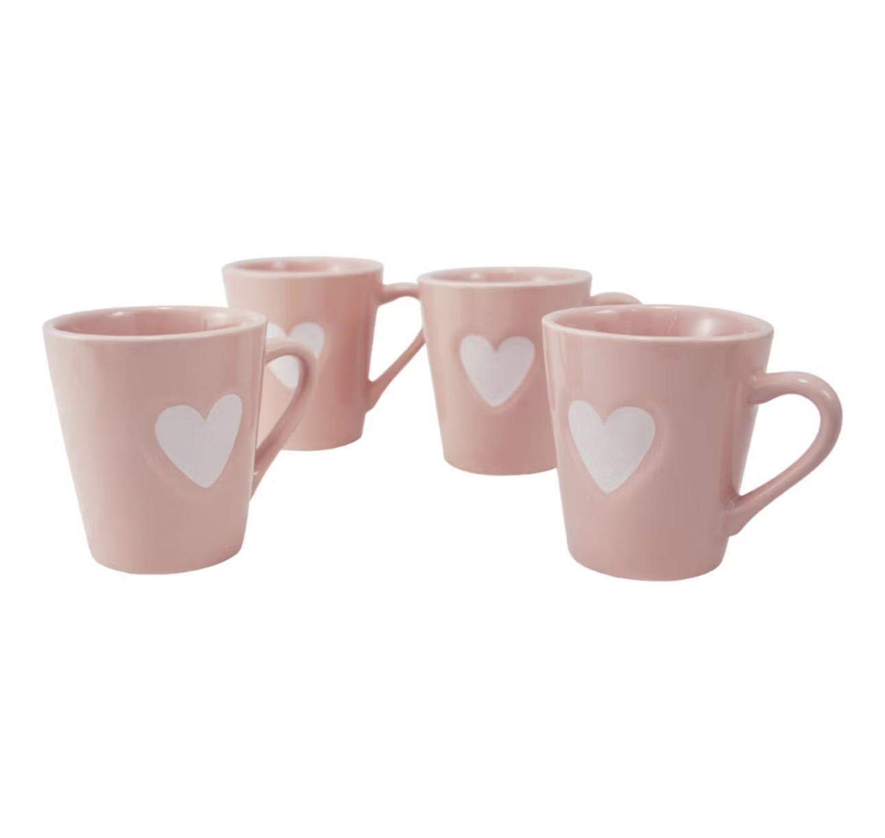 Kit 4 Xícaras Coração (Porcelana 120ml) 2